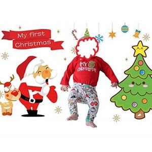 My First Christmas Milestone Photography Blanket